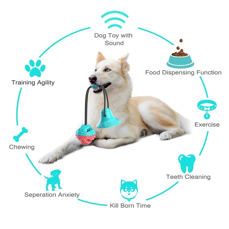 ChewBuddy Suction Cup Dog Toy with Treat Dispenser
