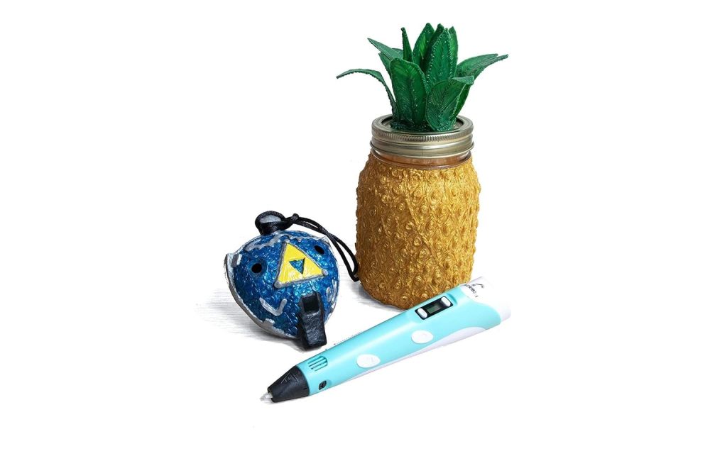 High-Precision 3D Printing Pen - Includes PLA Filament, Stencil Book, and Charger