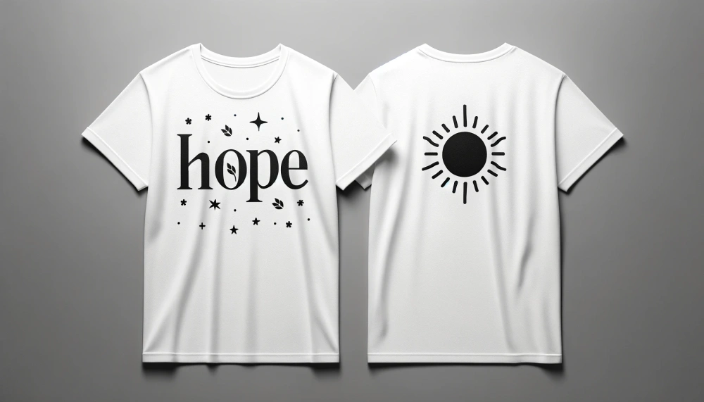 "Hope" T-Shirt - High-Quality Cotton with Digital Printing, Spread Hope