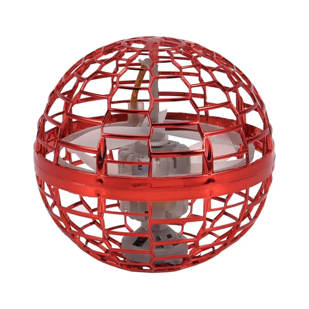 Red Flying Ball with Controller, Flying Spinner Toys For Children, Boomerang Ball For Kids, USB Rechargeable Built-in RGB Lights 360°Rotating Magic Controller