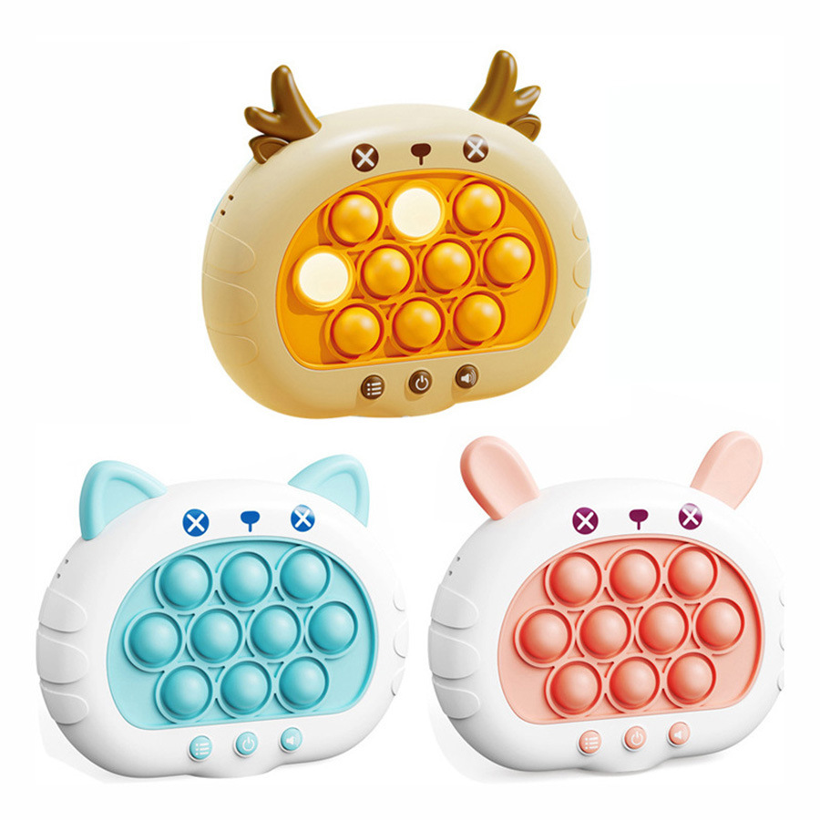 Quick Push Game Console - 4 Modes, Fun Game for Reaction & Concentration