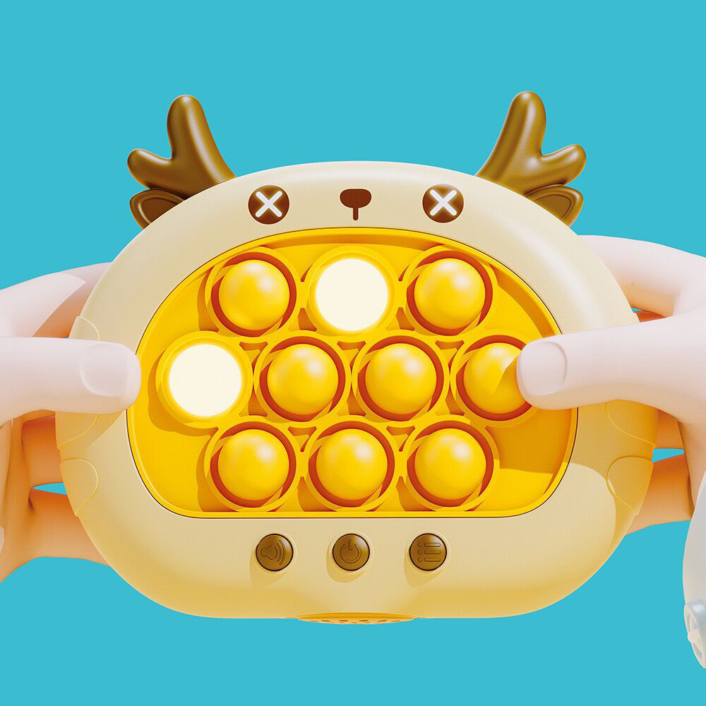 Quick Push Game Console - 4 Modes, Fun Game for Reaction & Concentration