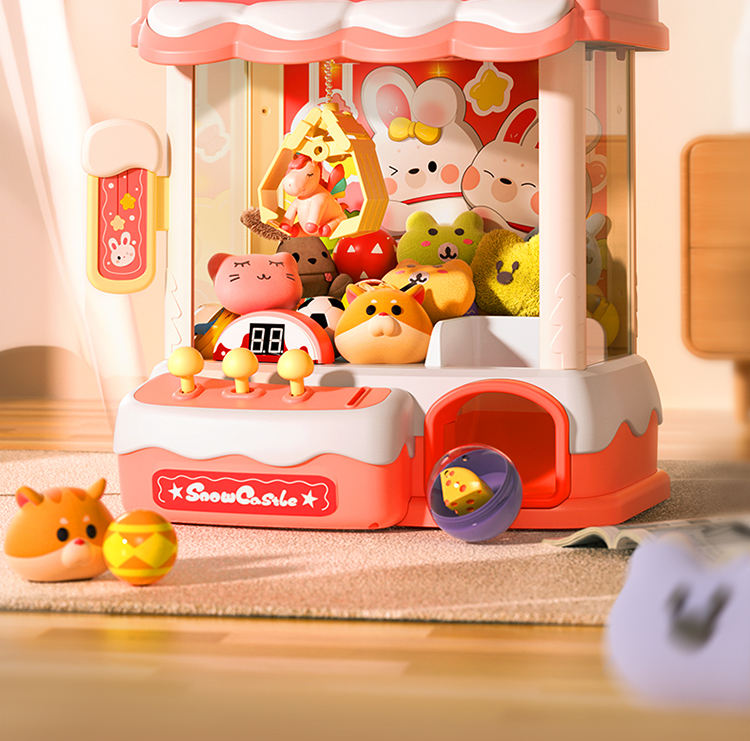 Mini Claw Machine Toy - Fun Doll Gashapon Game for Boys and Girls