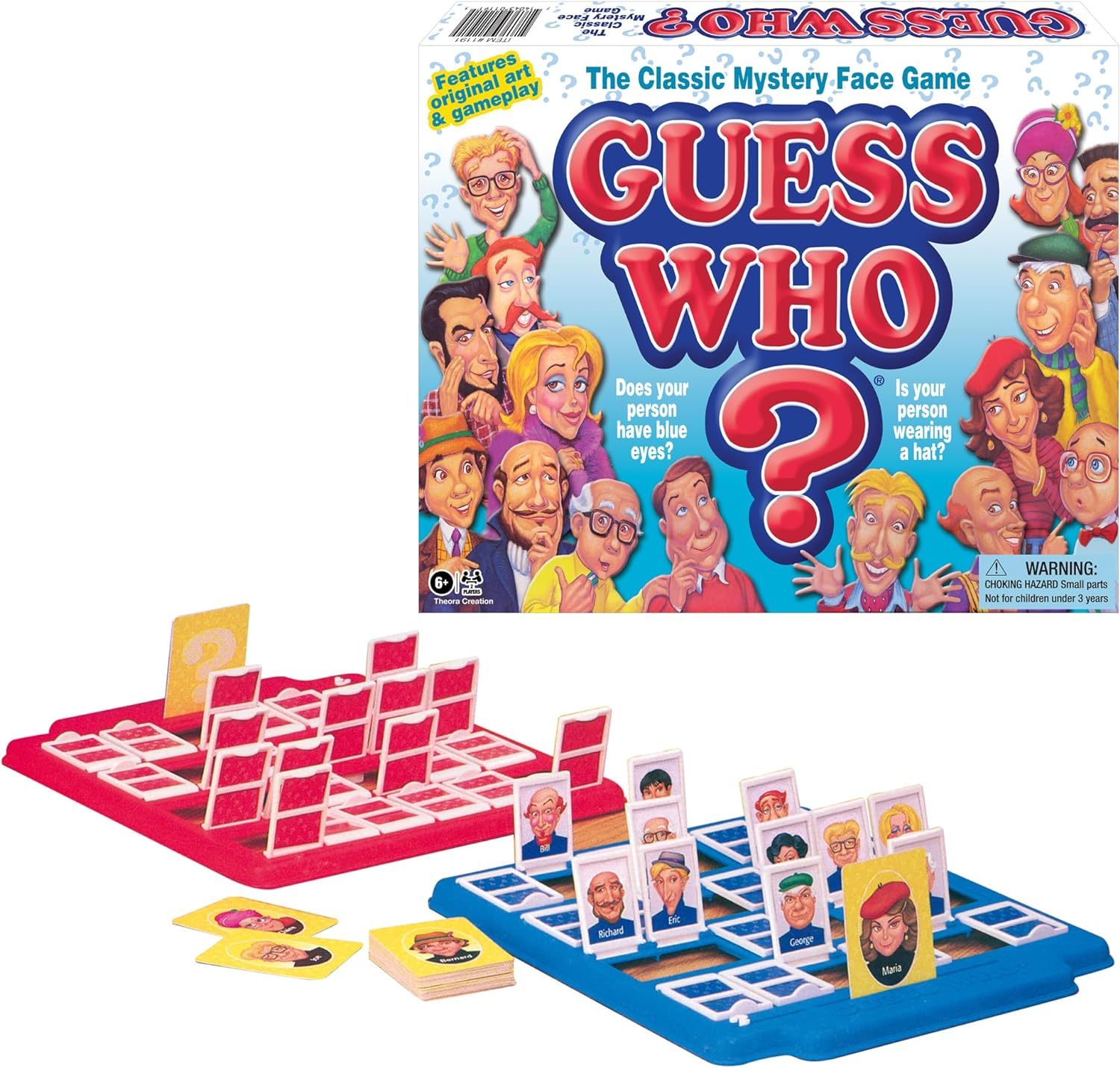 Guess Who? Mystery Board Game for Kids - Classic Fun for Two