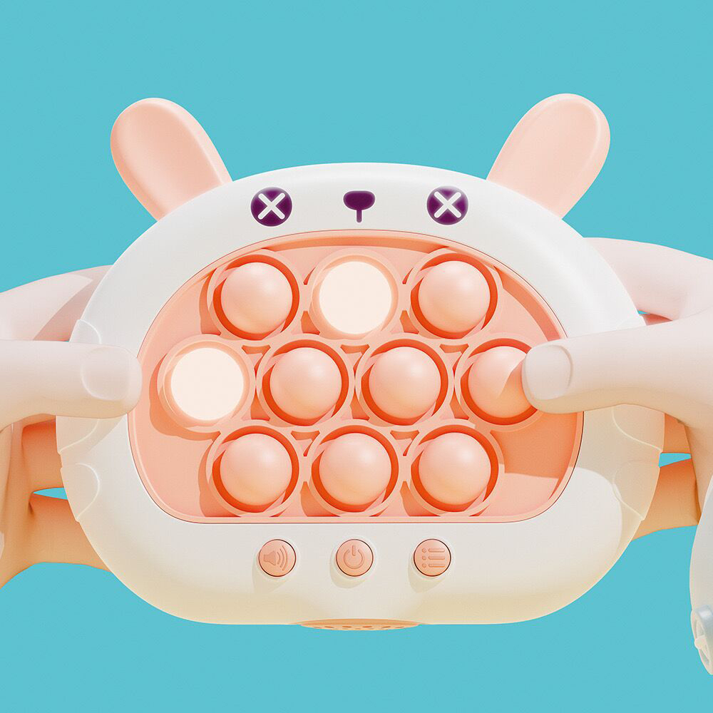 Quick Push Game Console - 4 Modes, Fun Game for Reaction & Concentration