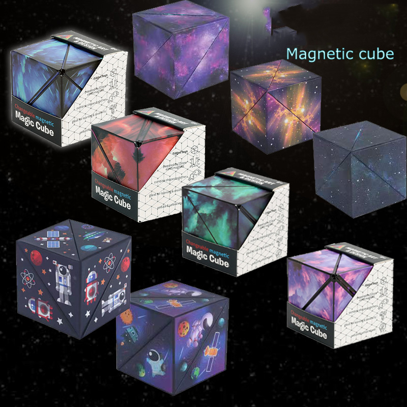 Geometric Magnetic Magic Cube - Kids Infinite Puzzle
