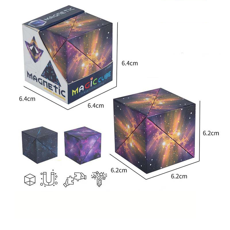 Geometric Magnetic Magic Cube - Kids Infinite Puzzle