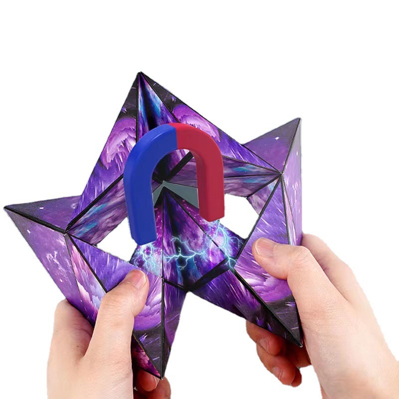Geometric Magnetic Magic Cube - Kids Infinite Puzzle