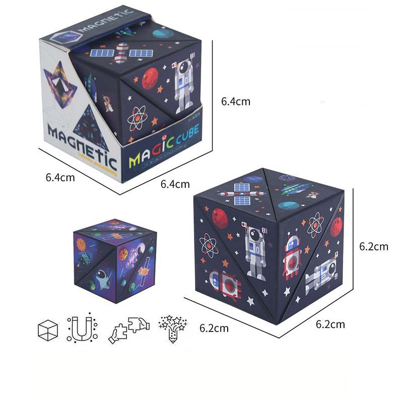 Geometric Magnetic Magic Cube - Kids Infinite Puzzle