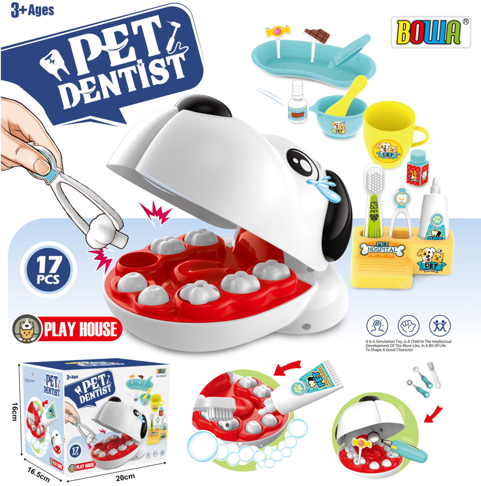 Pretend Play Doctor Toy - Dog Tooth Extraction Simulation for Kids