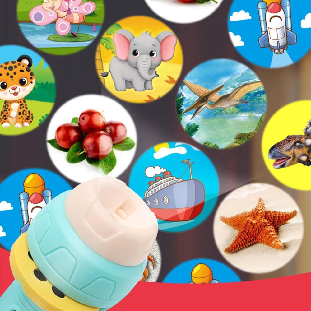 Cartoon Projection Children's Flashlight - Fun & Educational Bedtime Toy