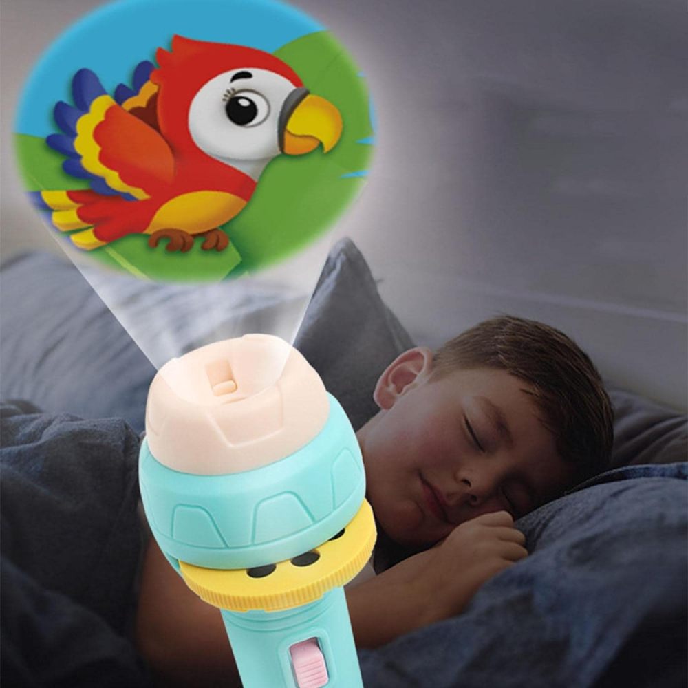 Cartoon Projection Children's Flashlight - Fun & Educational Bedtime Toy