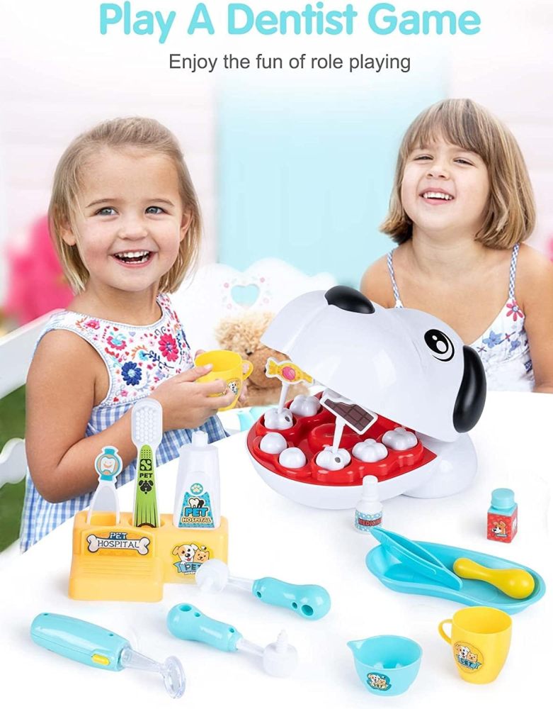 Pretend Play Doctor Toy - Dog Tooth Extraction Simulation for Kids