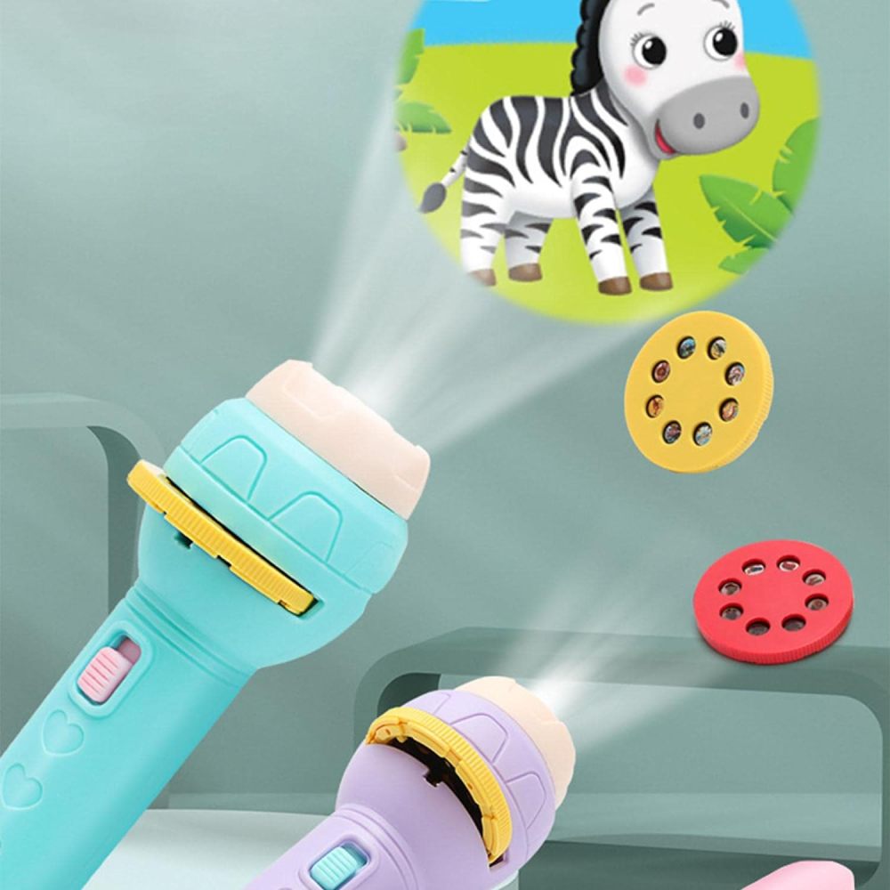 Cartoon Projection Children's Flashlight - Fun & Educational Bedtime Toy