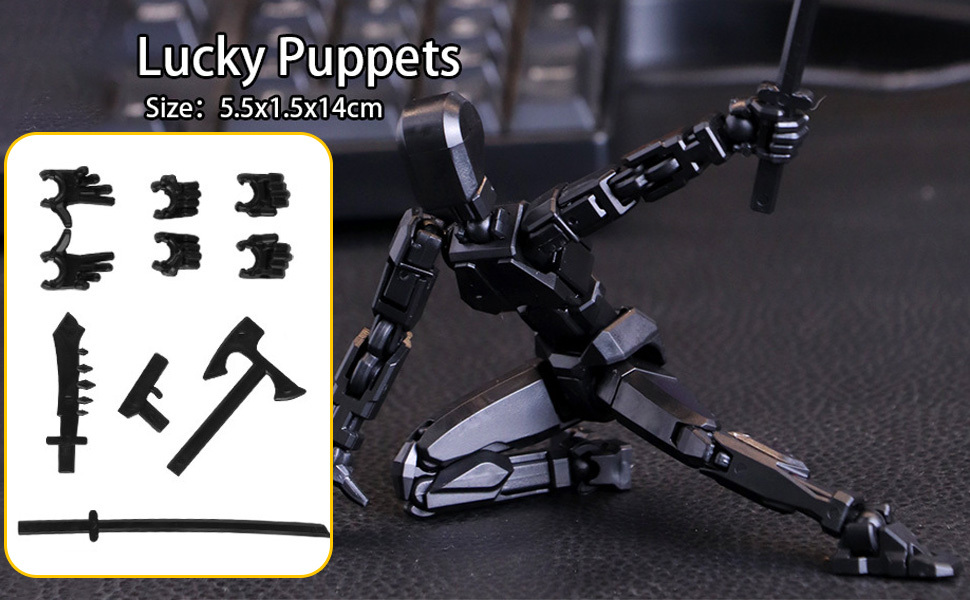 T13 Robot Action Figure - 3D Printed Multi-Jointed Movable Action Figure