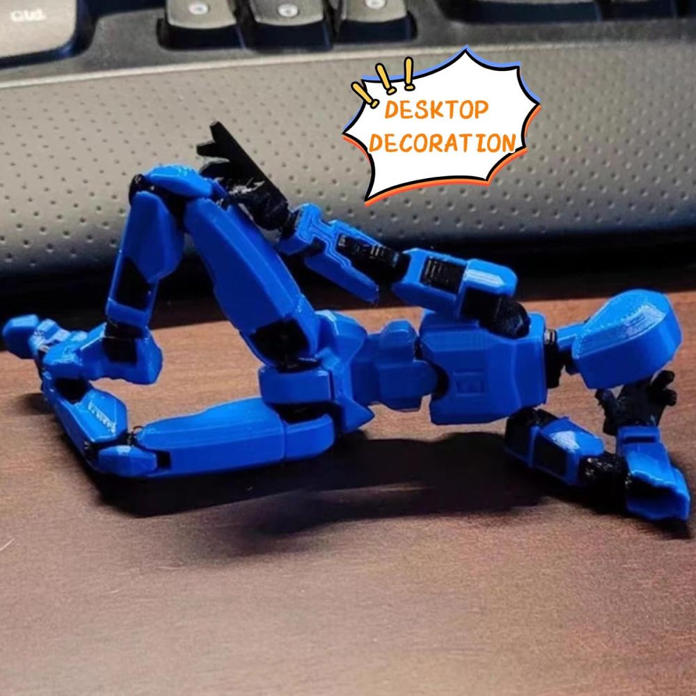 T13 Robot Action Figure - 3D Printed Multi-Jointed Movable Action Figure