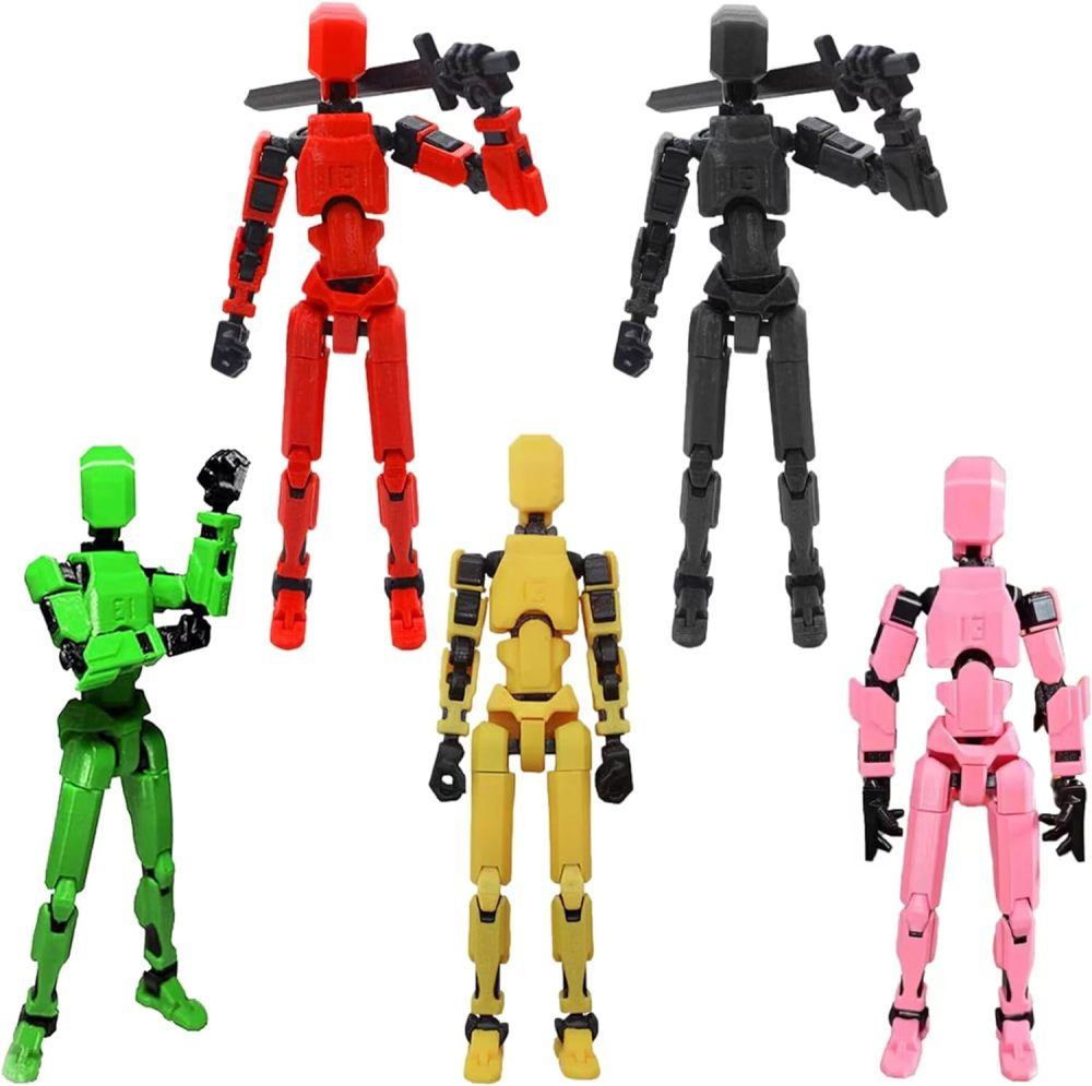 T13 Robot Action Figure - 3D Printed Multi-Jointed Movable Action Figure