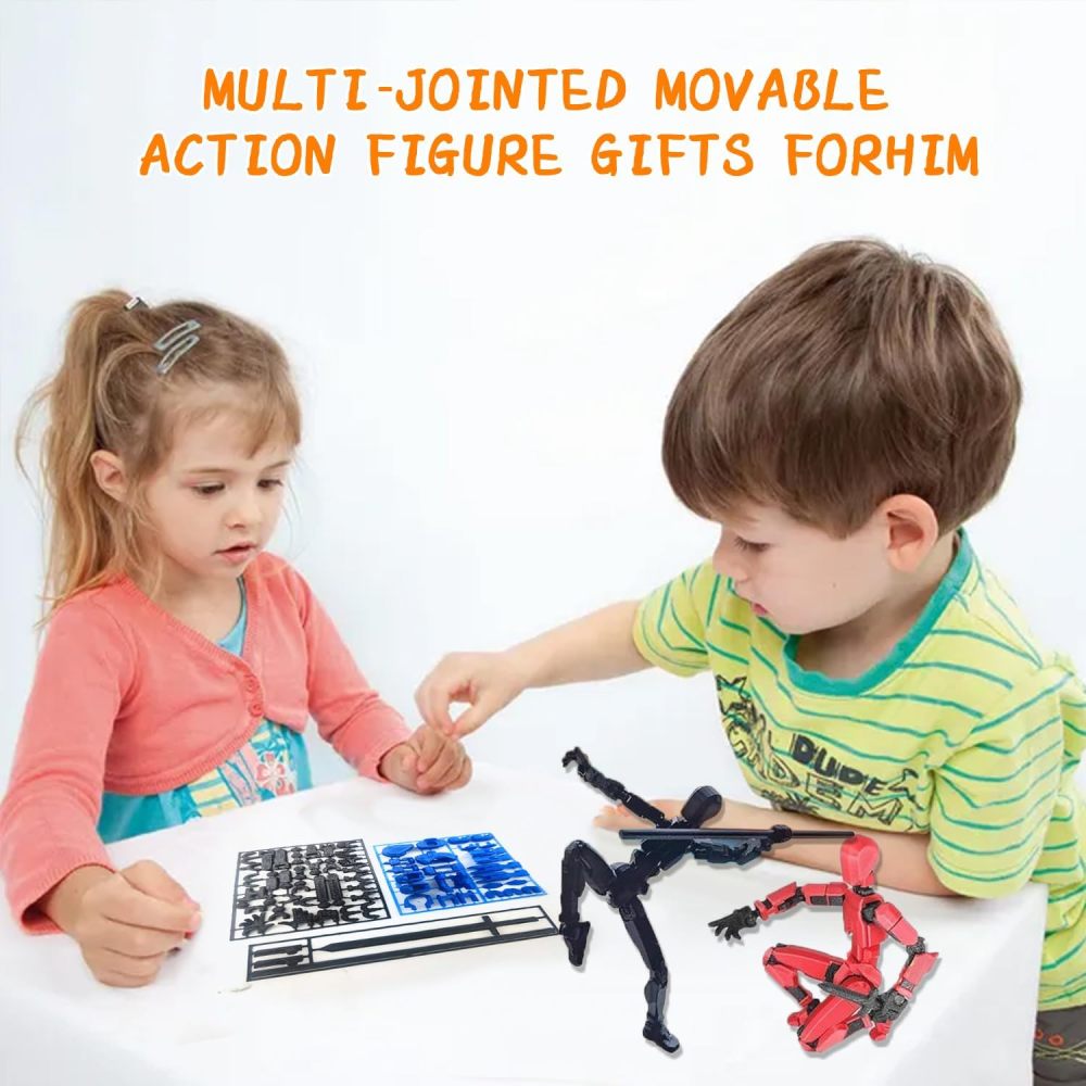 T13 Robot Action Figure - 3D Printed Multi-Jointed Movable Action Figure