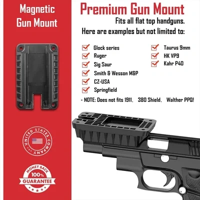 🔥Last Day Sale 49%🔥Quickdraw hidden bracket Gun Mount Magnet gun target safety stent accessories
