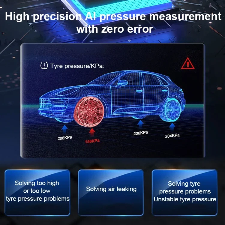Handheld vehicle intelligent tyre inflator