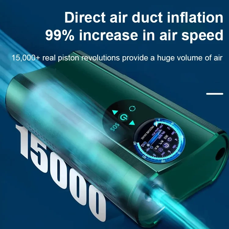 Handheld vehicle intelligent tyre inflator