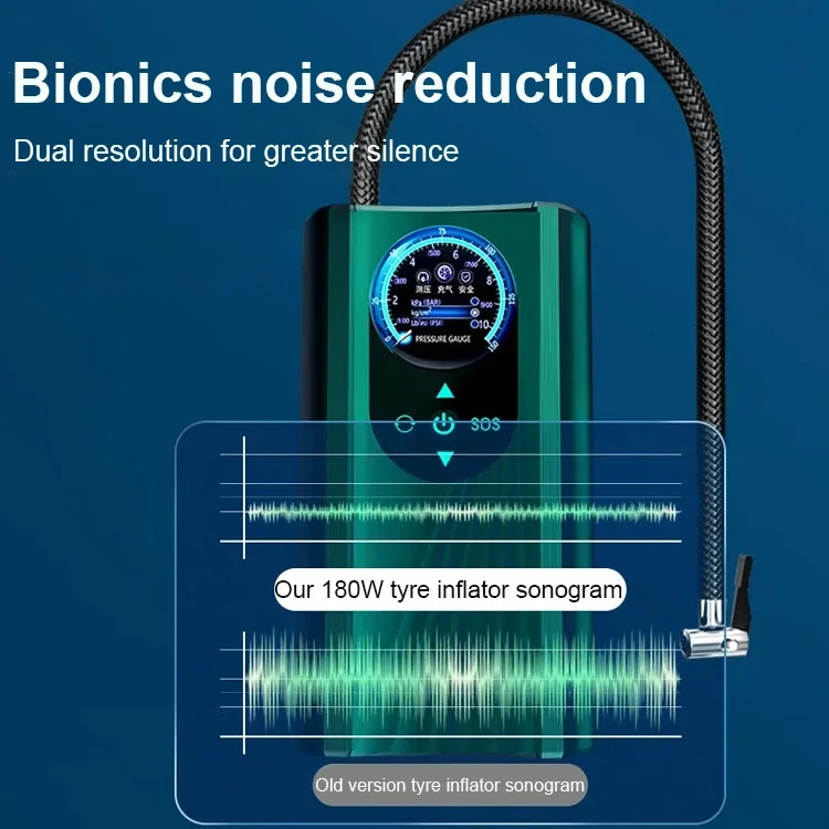 Handheld vehicle intelligent tyre inflator