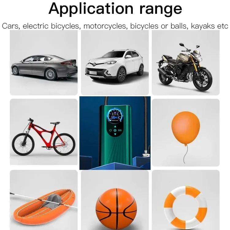 Handheld vehicle intelligent tyre inflator