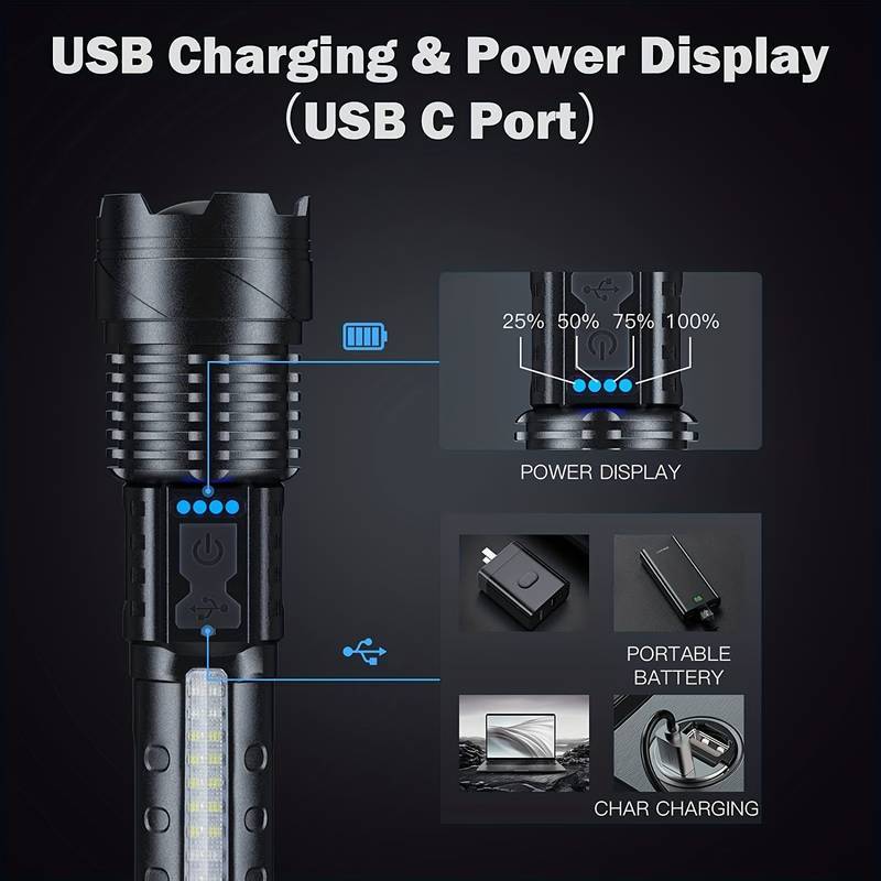 🔥HOT SALE 49% OFF🔥2024 New Upgraded A70 Tactical LED Flashlight（Free Shipping）