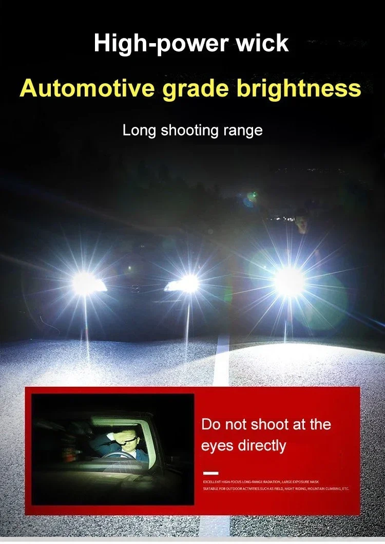 🔥Hot Sale - 50% OFF🔥Multifunctional Rechargeable Flashlight（Free Shipping）