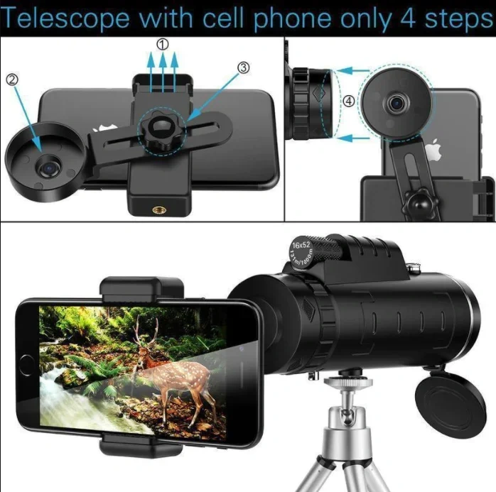 🔥🎁2024 Hot Sale🎁48% OFF 4K Waterproof Monocular Phone Telescope（Free Shipping）