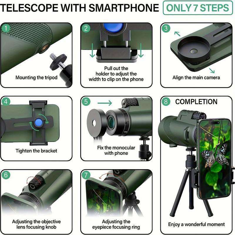 🔥🎁2024 Hot Sale🎁48% OFF 4K Waterproof Monocular Phone Telescope（Free Shipping）