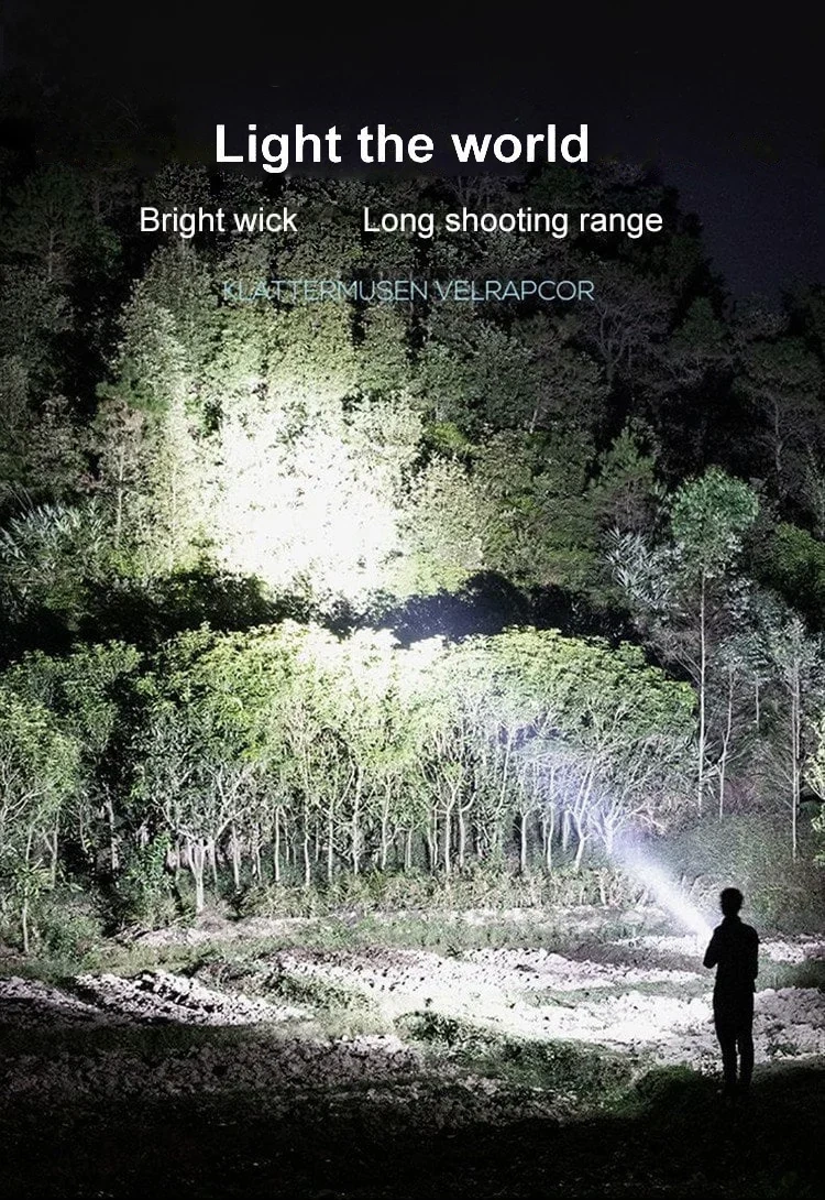 🔥Hot Sale - 50% OFF🔥Multifunctional Rechargeable Flashlight（Free Shipping）