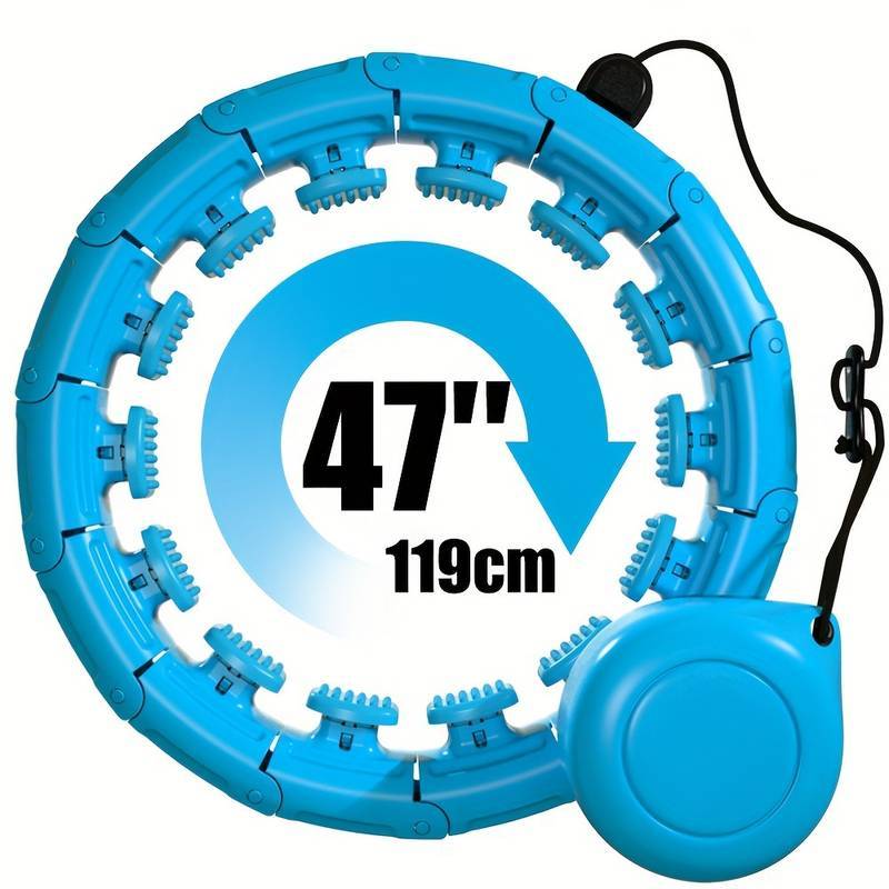🔥HOT SALE 49% OFF🔥 2-in-1 Smart Fitness Hoop & Ab Roller for Effective Workouts - Detachable and Weighted