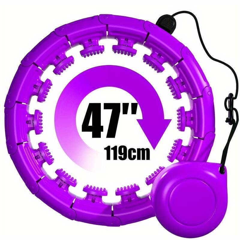 🔥HOT SALE 49% OFF🔥 2-in-1 Smart Fitness Hoop & Ab Roller for Effective Workouts - Detachable and Weighted