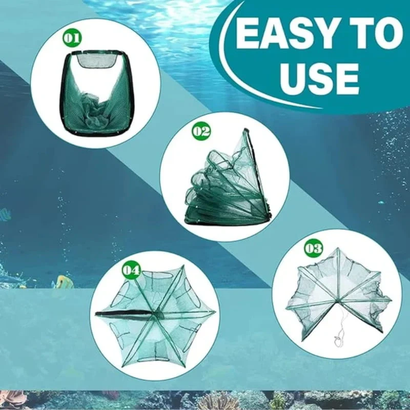 🎁Hot Sale🎁48% OFF - Auto-Foldable Strengthened Fishing Trap Net（Free Shipping）