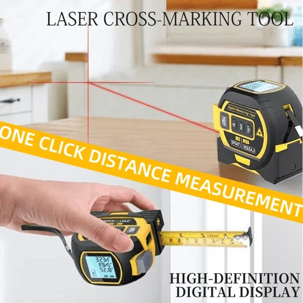 🔥BUY 1 FREE 1🔥3-In-1 Infrared Laser Tape Measuring (Imperial & Metric)