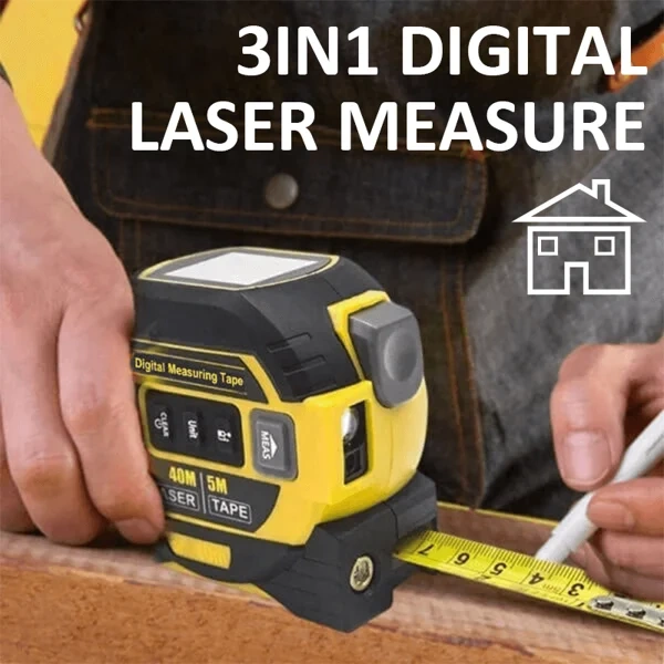 🔥BUY 1 FREE 1🔥3-In-1 Infrared Laser Tape Measuring (Imperial & Metric)