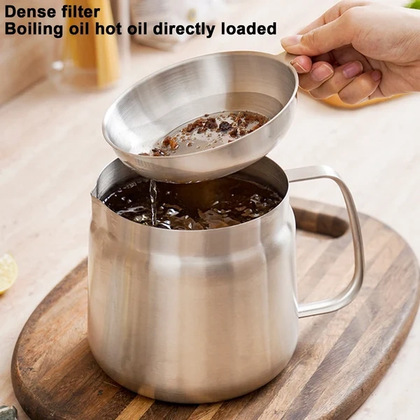 49% OFF🔥🔥2-in-1 304 Stainless Steel Multifunctional Oil Strainer Pot（Free Shipping）