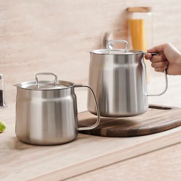 49% OFF🔥🔥2-in-1 304 Stainless Steel Multifunctional Oil Strainer Pot（Free Shipping）