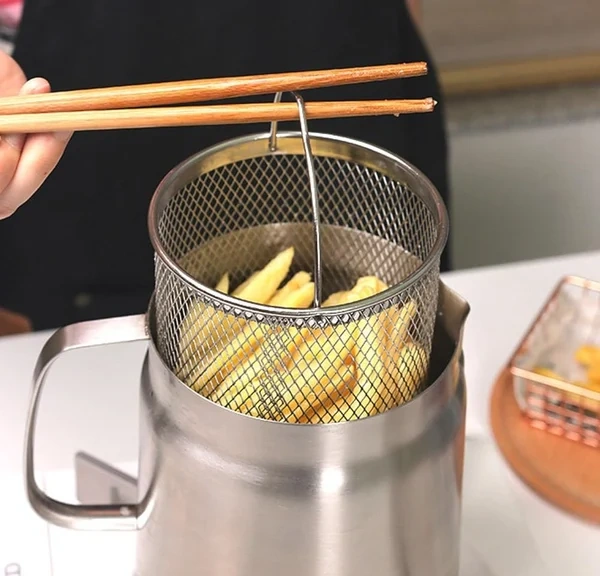 49% OFF🔥🔥2-in-1 304 Stainless Steel Multifunctional Oil Strainer Pot（Free Shipping）