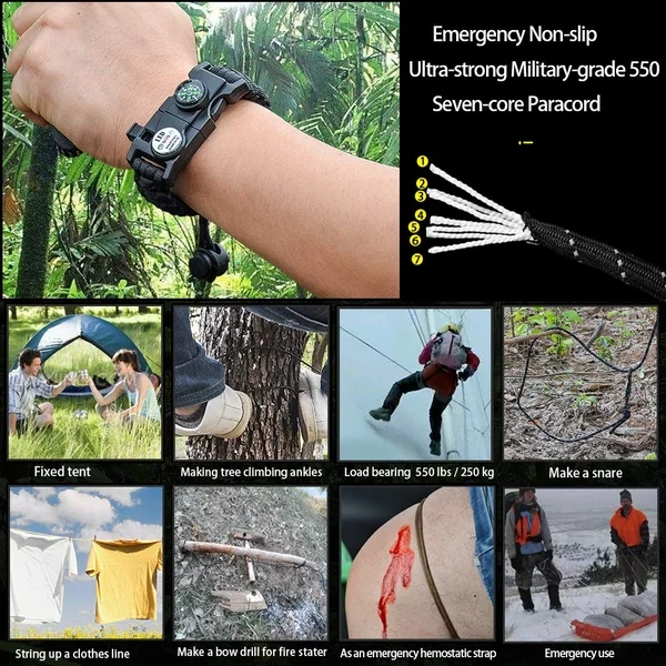 🔥Hot sale🔥Multifunctional Survival Bracelet (Free Shipping)