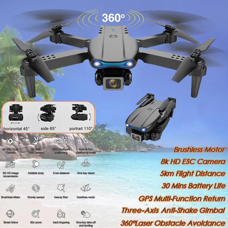 🔥🎁2024 Hot Sale🎁48% OFF - New Professional Drone | 4K Camera | 5G | 3-Axis Gimbal | 360° Obstacle Avoidance Technology