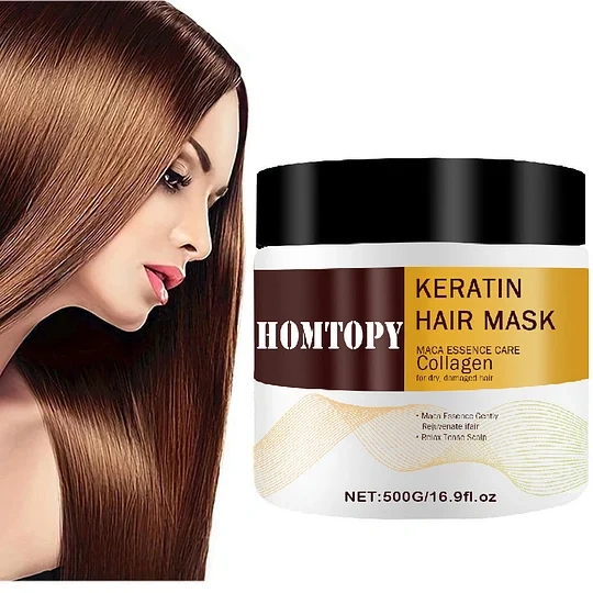 Nuts Oil Collagen Hair Mask Repair Dry Organic Gum Keratin Hair Mask