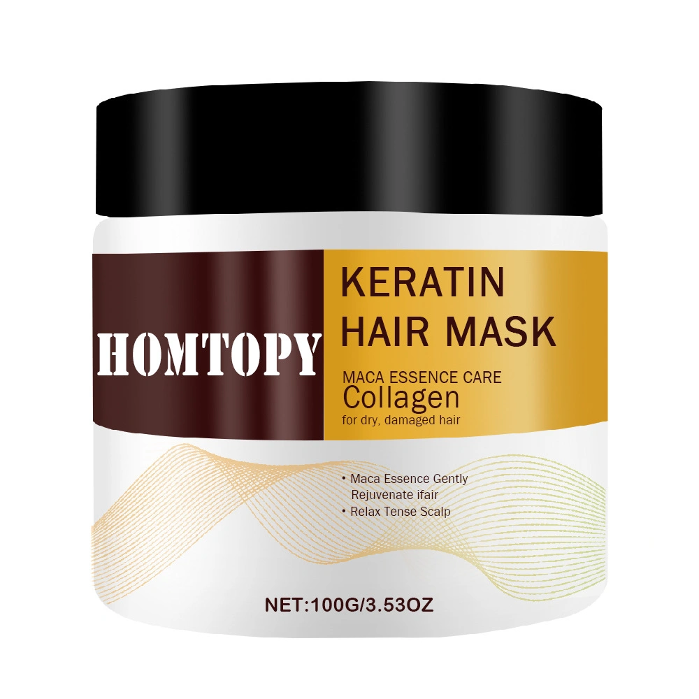 Nuts Oil Collagen Hair Mask Repair Dry Organic Gum Keratin Hair Mask