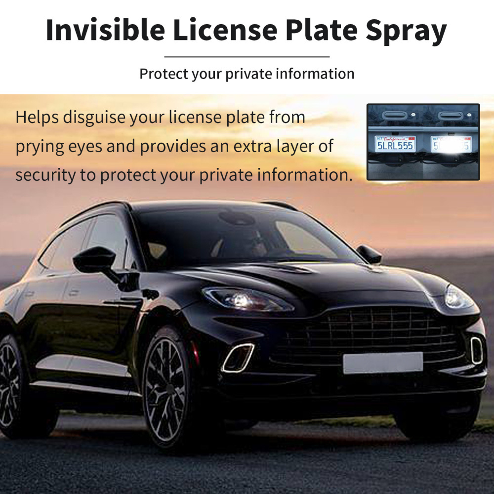 license plate invisible spray