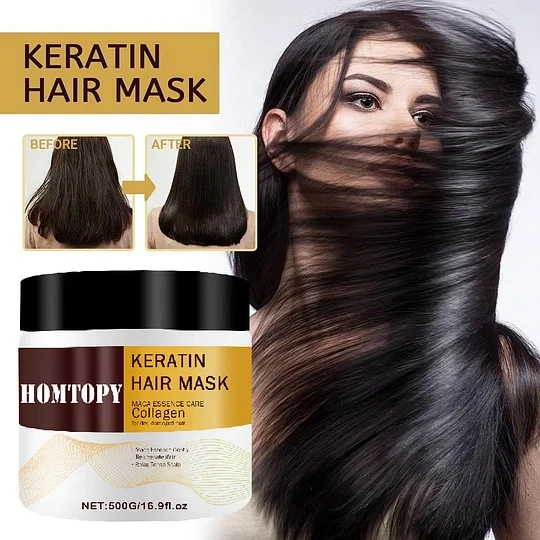 Nuts Oil Collagen Hair Mask Repair Dry Organic Gum Keratin Hair Mask