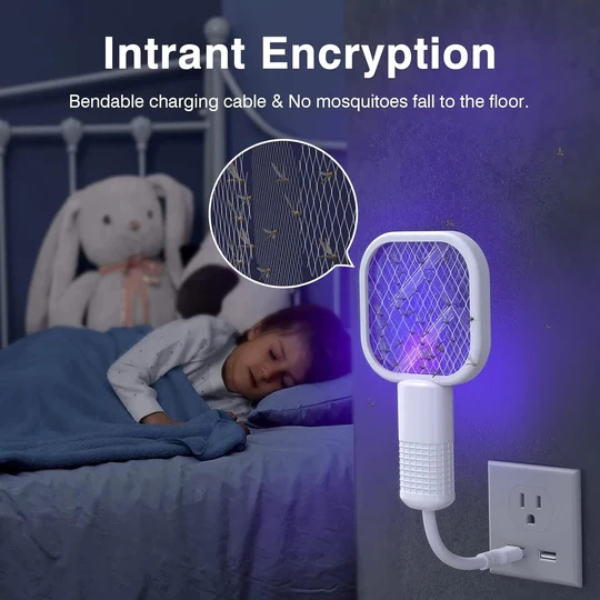 PLUG AND PLAY MINI MOSQUITO RACKET
