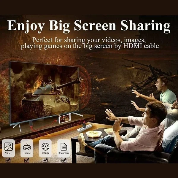 🔥BIG SALE - 49% OFF🔥 1080P No Lagging HDMI TV Cable 📺📺No network required for screen casting