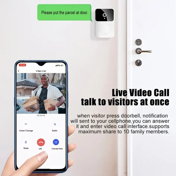 🔥 48% OFF 🔥Wireless Video Doorbell With Camera (Free Worldwide Freight)