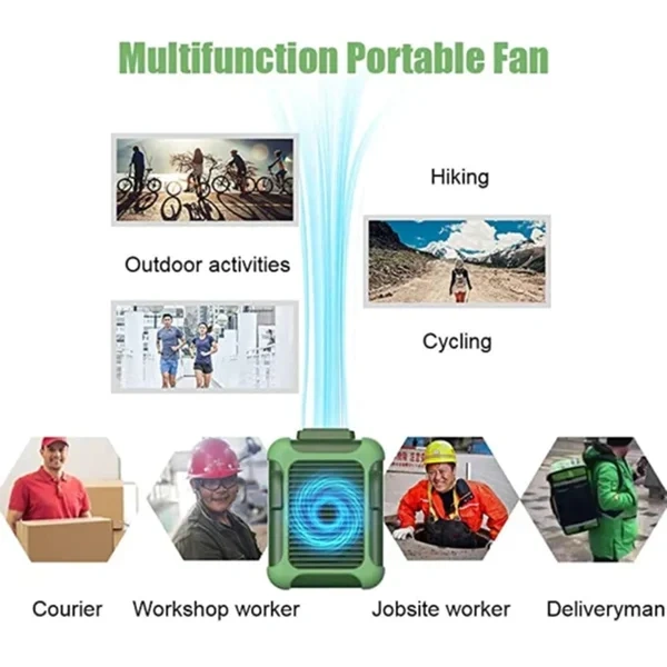 🔥Summer Sale 47% OFF - Portable Cooling Fan 4000mAH 16Hours Working Time